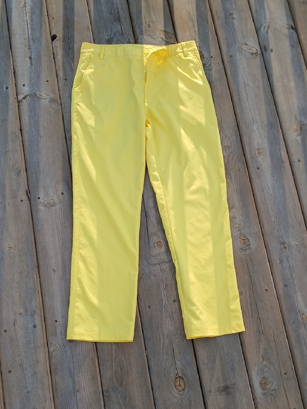 Fila Yellow Golf Pants